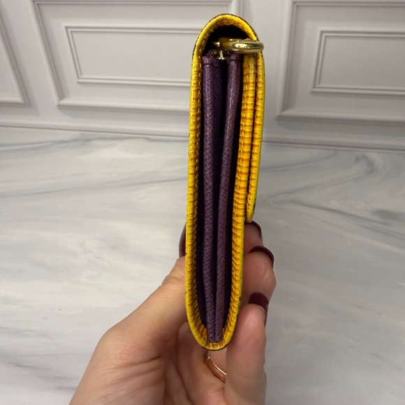 Louis Vuitton Yellow and Purple Epi Sarah Leather Long Wallet | Full Inclusion - Picture 6 of 10